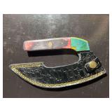 Damascus Steel Knife with Sheath