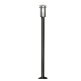 1-Light Outdoor Post Mounted Fixture, Model 549PHB-536P-BK