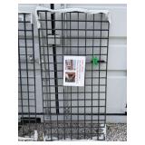 (5) Grey Metal Rail 36"H x 72"W with welded 4"x4" mesh pattern