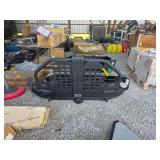 Atlas Black Textured Steel Heavy-Duty Front Bumper with Brush Guard and Integrated Light Mounts
