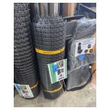 Black Plastic Mesh Safety Fencing Roll, 3.3 ft x 164 ft