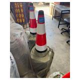 Safety Traffic Cones Fluorescent 15 in x 27 in 20/Pack