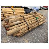 Untreated Wood Posts, Qty: 48