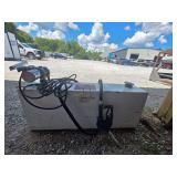 Better Built 36-Gallon White Steel Vertical Transfer Tank with GPI M-150S Fuel Pump