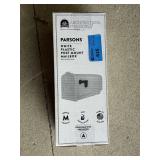 Architectural Mailboxes Parsons White Plastic Post Mount Mailbox, Model SGPL-10