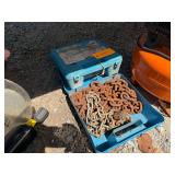 Heavy Duty Chain in Blue Carrying Case with Padlock