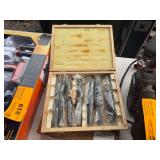 8-Piece Drill Set in Wooden Storage Case SKU P527