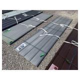 Clear Polycarbonate Corrugated Roof Panels, 35 inch x 12 feet x 0.8mm, 80 Pieces