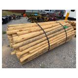Untreated Wood Posts, Qty: 108