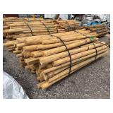 Untreated Wood Posts, Qty: 107