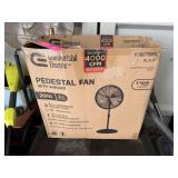 Commercial Electric 20 Inch Pedestal Fan with Shroud Model SFSD1-500BIW