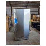 Kismile Freestanding Ice Maker Model HBZB-30N Silver Finish