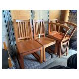 Lot – (4) Wooden Rocking Chairs