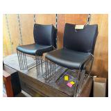 Lot – (11) Plastic Mesh-Back Chairs