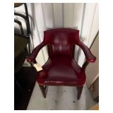 Wood Cushioned Office Chair