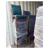stackable cushioned upholstered chairs,