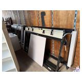 Large Lot – Cubicle Dividers, Desks, and Assorted Parts
