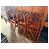 Lot – (6) Wooden Rocking Chairs