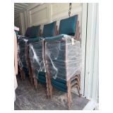 stackable cushioned upholstered chairs, quantity - 20.