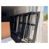 Large Lot – Metal Cubicle Dividers, Desks, Cabinets, and Parts