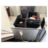 Rolling Book Catch Cart and Contents