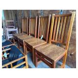 Lot – (4) Wooden Chairs