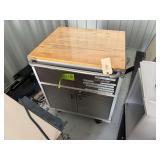 Rolling Tool Cart with Wood Top