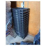 Lot – (17) Library Shopping Baskets with Stand