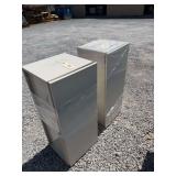 Lot – (2) storage cabinets