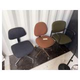 Lot – (3) Assorted Cushioned Chairs