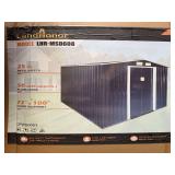 2026 Landhonor Unused LHR-MS0608 6ft x 8ft Galvanized Apex Roof Metal Shed