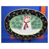 Snowman Platter - 16"