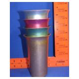 4 Hal-Sey Aluminum Cups