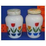 Fire King Tulip Shaker Set