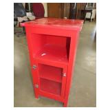 Red One Door Cabinet