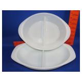 Pyrx & Glasbake Divided Casseroles