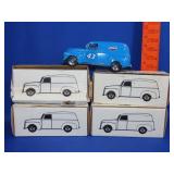 4 Ertl Richard Petty Die Cast Panel Truck Banks