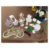 Lot of Christmas Figurines & Decor