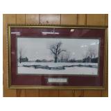 Bob Timberlake Late Snow at Riverwood Framed Print
