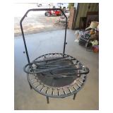 Trampoline & Yard Log Rack