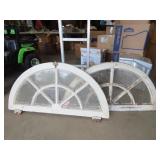 Pair of Architectural Windows - 38x19