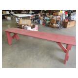Painted Wood Bench