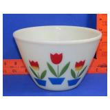 Fire King Tulip Mixing Bowl - 7.5"