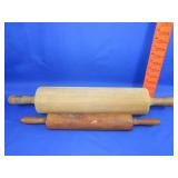2 Wood Rolling Pins