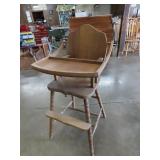 Wood High Chair - 38"