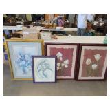 4pc of Framed Artwork