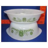 2 Glasbake Casseroles