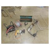 Lot w/ Basket, Tools & Chain