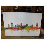 City Sky Line Wall Art  - 48x32