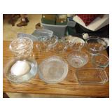 Lot of Clear Glassware